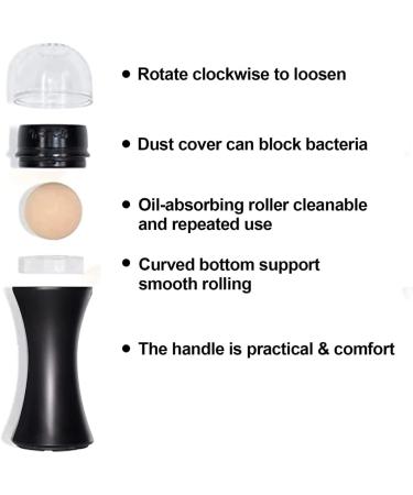 Oil-Absorbing Volcano Roller - Portable & Reusable Facial Tool for Oil Control | 4PC Blue | Ideal for Home & Travel - Buy Online on GoSupps.com