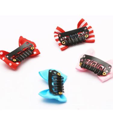 10pcs Flower Bow Hair Clips for Girls & Toddlers | Stylish Hair Accessories - International Shipping Available - Buy Online on GoSupps.com