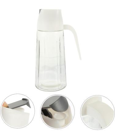 Ciieeo 4pcs Glass Oiler Portable Vinegar Dispenser Soy Sauce Dispenser Salad Oil Dispenser Household Oil Bottle Cooking Condiment Bottle Liquid Empty Kitchen Supplies Automatic Abs White 11X8.5X20.5CMx4pcs Whitex4pcs - Buy Online on GoSupps.com