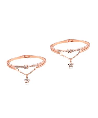 Beaupretty 2st star bracelet High-quality processing vintage bracelet bracelet with star cuff sun arm loop star women bracelet pentagram pendant woman