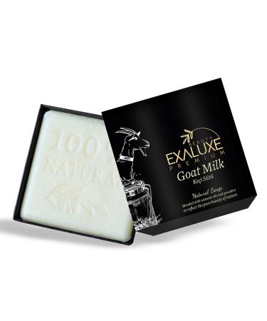 EXALUXE Goat Milk Soap - Moisturizing  Healing  and Eczema Relief Natural Soap for Sensitive and Irritated Skin (4.4 Ounce)