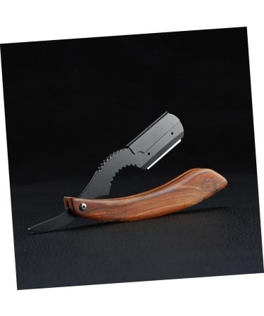 Healeeved Rosewood Shaving Beard Cutter | Manual Eye Brow Holder & Clip-on Razor | Premium Beard Cutting Tools - Buy Online on GoSupps.com