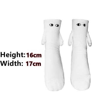 Novelty Funny Magnetic Suction Couple Socks - Cute 3D Doll Design - Cool Wedding Gifts - 1/2 Pairs (Black) - Buy Online on GoSupps.com