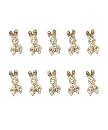 Metal Nail Art Studs 3D Metal Nail Art Jewelry Decorations Bows Rabbits Moon Multi-Shapes Nail Decoration Accessories Nail Art Jewels