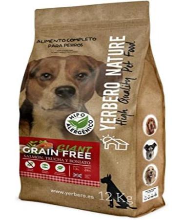 Yerbero Nature Grain Free Giant Salmon Grain Free Large Dog Food 12 kg - Buy Online on GoSupps.com