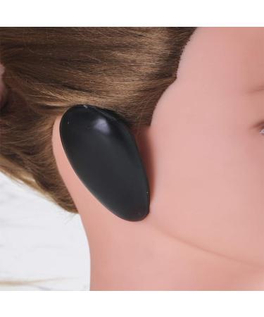 10 Pairs Black Plastic Ear Cover Pads for Hair Salon Dye Coloring - Ear Protector Earmuffs for Hair Treatment - Buy Online on GoSupps.com