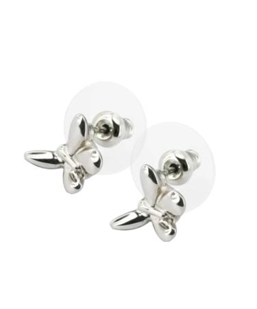 Butterfly neodymium magnet earplugs medical stainless steel silver high -gloss polished nickel -free allergie -free energetix 4you 1033p magnetix 1031p