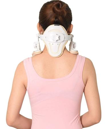 Jlasdr Adjustable Neck Brace Collar | Travel & Home Stretcher Neck Protection for Spine Alignment & Pain Relief - Buy Online on GoSupps.com