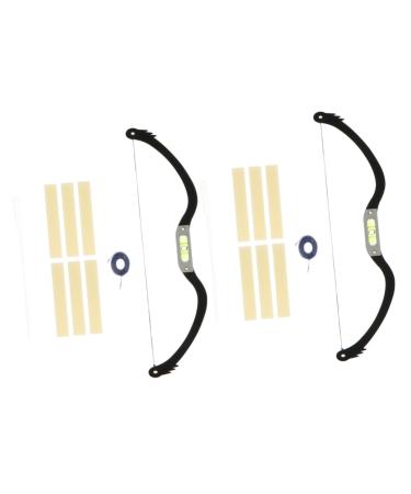 Hemoton 2pcs Bow Eyebrow Ruler Measuring Tool Stainless Steel Eyebrow Trimming Positioning Ruler