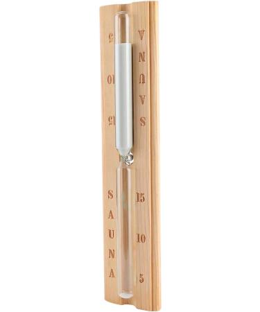 Gloglow Sauna Equipment - Timer Thermometer & Wooden Accessories for Spa | 15-Minute Countdown Clock - Buy Online on GoSupps.com