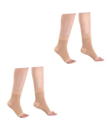 Ipetboom 2 Pairs Sports Accessories Socks Ankle Protector Basketball Ankle Braces Sleeves Ankle Brace Sleeve Sox Ankle Support Sleeve Sole of Foot Fs6