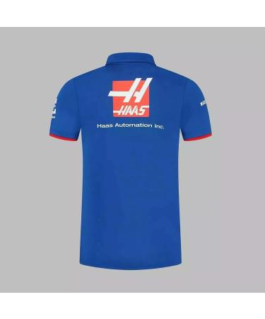 Haas F1 Team Men s Polo Blue - Official Merchandise | Size L | International Shipping Available - Buy Online on GoSupps.com