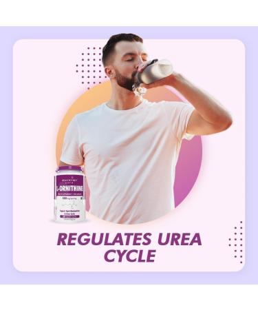 Trexgenic L-Ornithine 500mg - Stable Urea Detox & Liver Support | 60 Veg Capsules for Protein Metabolism - Buy Online on GoSupps.com