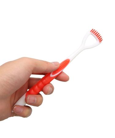 Buy Tongue Scraper & Brush for Bad Breath | Effective Oral Care for Adults & Kids - Red - Buy Online on GoSupps.com