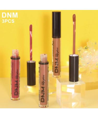 3Pcs Matte Red Brown Nude Liquid Lipstick Set - Long Lasting & Waterproof Lip Gloss Gift Set for Women (Set09) - Buy Online on GoSupps.com