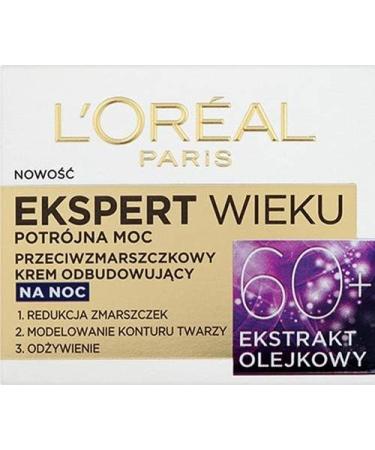 L'OR AL L'Or al Paris Face Care Caring Paris Age 60+ Anti-Wrinkle Night Cream Contouring and Nourishing 50 ml - Buy Online on GoSupps.com