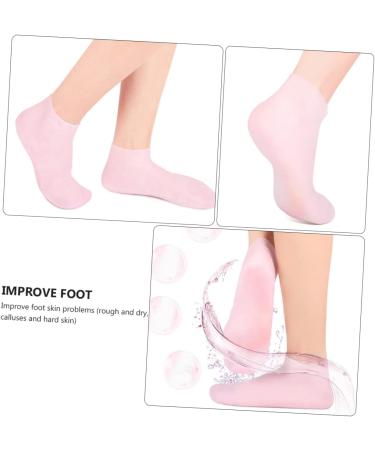 Beavorty 2 Pairs Sock Gel Booties Skin Protect Soles Skin Soles Gel Spa Stocking Humidor Gel Dry-Proof Foot Moisturizer for Dry Feet Lotion High Heels Women's Pink Sebs Moisture Absorption - Buy Online on GoSupps.com