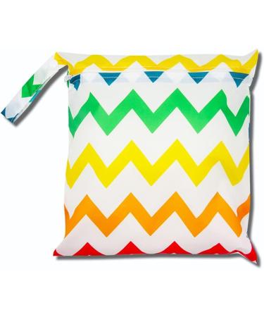 Egurs Wetbag Waterproof Reusable Diaper Bag | Nappy Bag Color Stripes | Eco-Friendly & Stylish | International Shipping - Buy Online on GoSupps.com