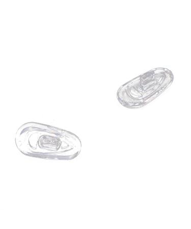 25 Pairs Silicone Eyeglass Nose Pads Oval Print on