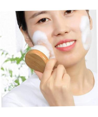 Brush Washing Brush Facial Wooden Manual Soft Artificial Deep Cleansing for Deep Pore Cleaning Supplies - Buy Online on GoSupps.com