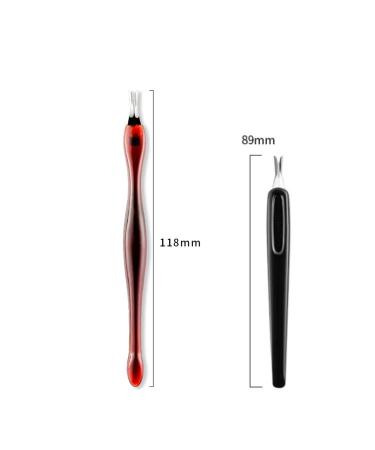 Professional Cuticle Cutter Set - IFrich Nail Skin Knife & V-Blade Trimmer - 2 Pieces Cuticle Remover & Pusher for Flawless Nails - Buy Online on GoSupps.com