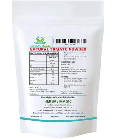 Herbal Magic Tomato Powder - Infuse Flavors into Your Cuisine - 100g Pack - Buy Online on GoSupps.com