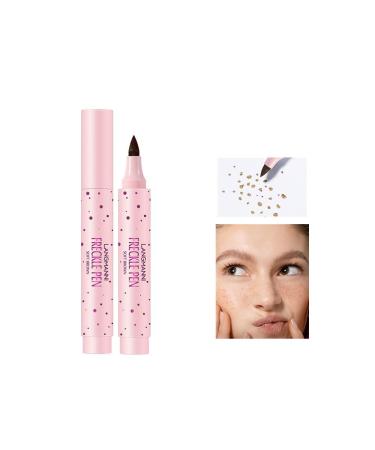 Simulated freckle pen natural freckle make-up waterproof make-up pen professional freckles make-up pen (01#light brown) 1 piece (1 Pack) 01#light brown