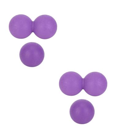 Healvian 4 pieces yoga ball rolling ball massage ball to muscle relaxation massage ball ice hockey foot massager massage-lacrosse ball fascia muscle tensioner handy massage ball scroll wheel