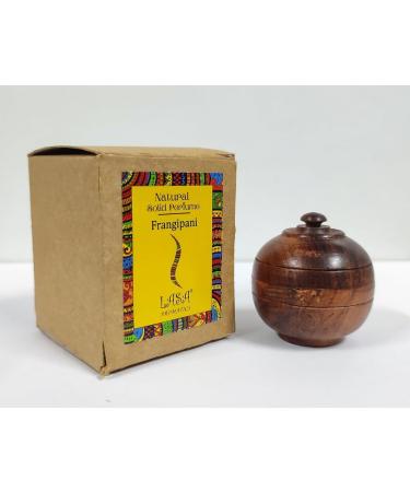 ANANYA FASHION & CRAFTS HUB Frangipani Natural Solid Perfume Beeswax Long Lasting Body Fragrance Balm Solid State Eau De Perfum in Wooden Jar 6 gm - Buy Online on GoSupps.com