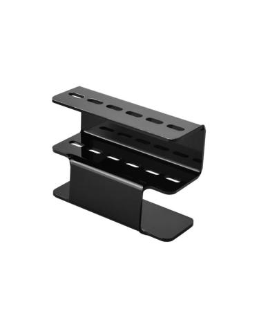 Lurrose Tweezer Display Stand Durable Acrylic Eyelash Extension Tweezer Storage Rack Tweezers Storage Holder Eyelash Extension Tool for Women Girls Black