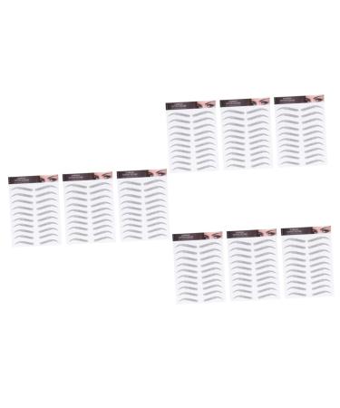 FOMIYES 9 Sheets Waterproof Eyebrow Stickers Eaylashes Eye Brows Brow Transfers Essence on Transfer Stickers 21x15cmx3pcs Black 1x3pcs