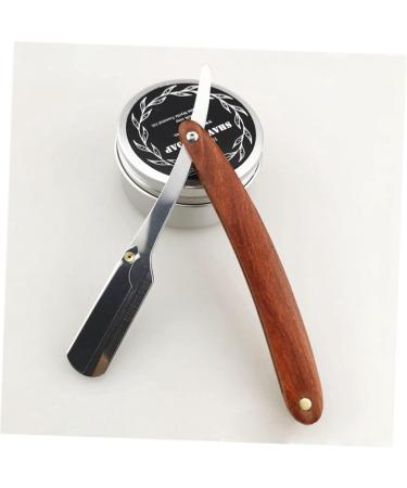 Premium Hapinary Flacberator 2ST Men's Razor Set - Professional Straight Handheld Razor & Old-Fashioned Bamboo Shave - 2 Pcs for Ultimate Grooming - Buy Online on GoSupps.com