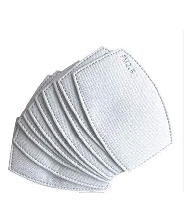 PM2.5 Disposable Filters for Cotton Face Masks. 10 Pieces per Bag (White Color)
