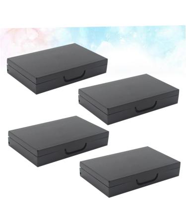 DOITOOL 4pcs Box Eyeshadow Eye Shadow Cosmetic Foundation Makeup with Mirror Magnetic Makeup Palette Make up 4.5X7.2CM Black 2 - Buy Online on GoSupps.com