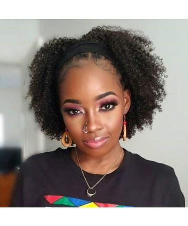 Legendhair Curly Bob Pixie Cut Headband Wigs Human Hair Afro kinky Curly None Lace Front Wigs for Black Women 150% Density Glueless Machine Made Headband Wigs Natural Color (8Inch) 8 Inch Curly Bob Pixie Cut Headband Wigs - Buy Online on GoSupps.com