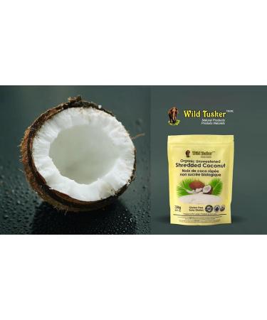 Wild Tusker Organic Shredded Coconut 250g - Buy Online on GoSupps.com
