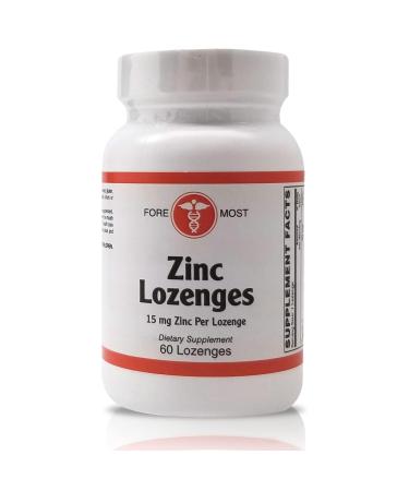 Holistic Health Zinc Lozenges Supplement Vitamin C with Zinc Supplement Lozenges for Supporting Optimal Zinc Levels and Promoting Attention 60 Lozenges