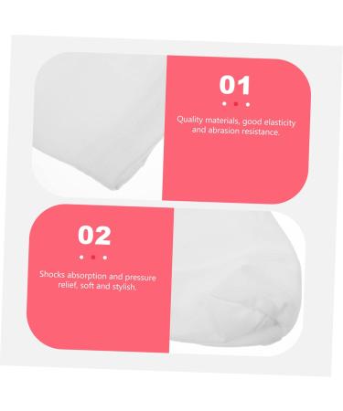 Ipetboom 4pairs Moisturizing Socks Spa Gloves Dry Feet Socks Moisturizer Socks Cotton Moisture Enhancing Socks Stretch Boat Socks Anti-Crack Foot Elastic Stockings Cotton Spandex White - Buy Online on GoSupps.com