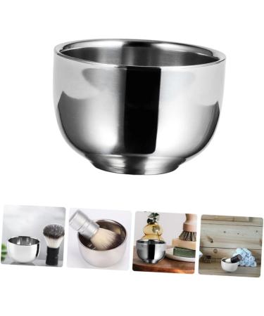 Angoily 2 STK Stainless Steel Impact Bowl for Hairdressers | Durable Double-Layer Shaving Cup & Mixing Container | Metal Stirring Bowls for Beard Care | 7.3x5cm - Buy Online on GoSupps.com