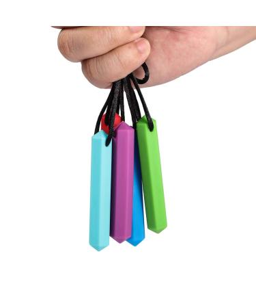 Caula Chain Set - Food-Safe Silicone for Oral Exercises | Red Purple Green Blue & Sky Blue | Ideal for Autism ADHD & SPD | Easy to Clean - Buy Online on GoSupps.com