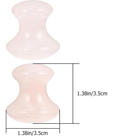 Doitool 2 Piece Gua Sha Face Tools | Jade Roller & Mushroom Stones for Facelift | Perfect Gift for Women - Pink - Buy Online on GoSupps.com