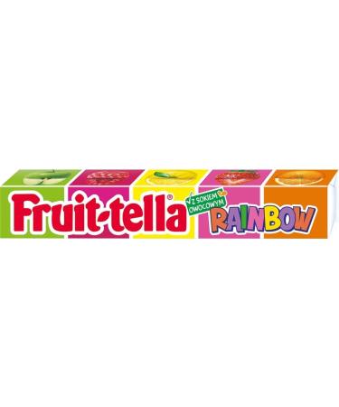 Fruit Tella Rainbow Chewy Candy with Fruit Juice Sold By Kidzbuzz (10) - Buy Online on GoSupps.com