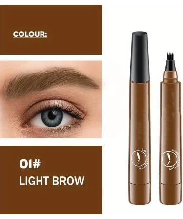 Generic 2024 Upgrade Magic Eyebrow Pencil 3D Waterproof Microblading Eyebrow Pencil Contouring Pen 4 Tipped Precise Brow Pen Magic Eyebrow Pencil (Light Brow) - Buy Online on GoSupps.com