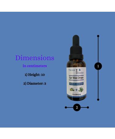 Ear Doctor 30ml Ear Wax Removal Drops - 100% Pure & Natural Formula by Ear Surgeon | Gentle Removal of Hardened Ear Wax | With Dropper Applicator - Buy Online on GoSupps.com