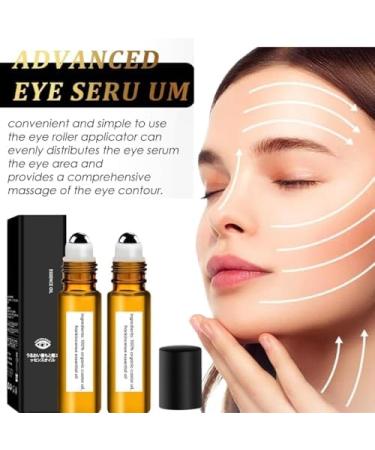 Time Eraser Rollerball with 100% Organic Castor Oil & Frankincense - Anti-Wrinkle Serum for Eyes Reduces Fine Lines (2 PCS) - International Shipping - Buy Online on GoSupps.com