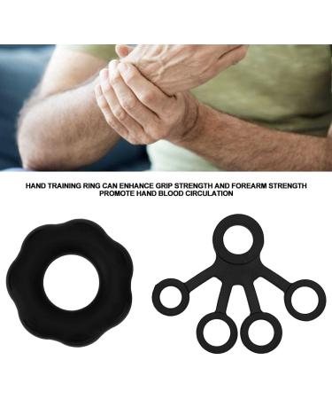 Finger Trainer Hand Strength Training Ring Expander Finger Pull Black - Buy Online on GoSupps.com