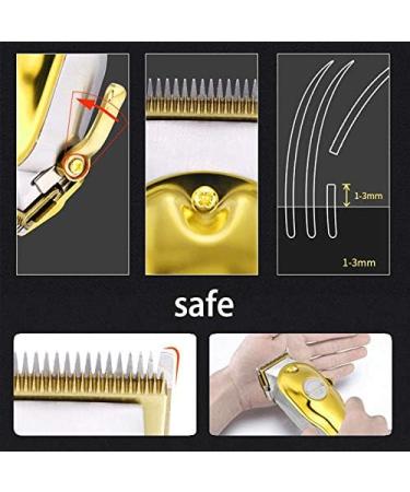 FLaig Full Metal Professional Hair Clipper - Cordless LCD Hair Clipper in Gold & Silver | International Shipping Available - Buy Online on GoSupps.com