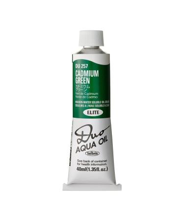 Holbein Duo Watersoluble Oil Colors - Cadmium Green (N) - 40ml Tube