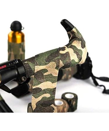 6 Pack Woodland Camo Tape for Gun Rifle Shotgun - Self-Adhesive Camouflage Wrap for Hunting and Camping - Buy Online on GoSupps.com