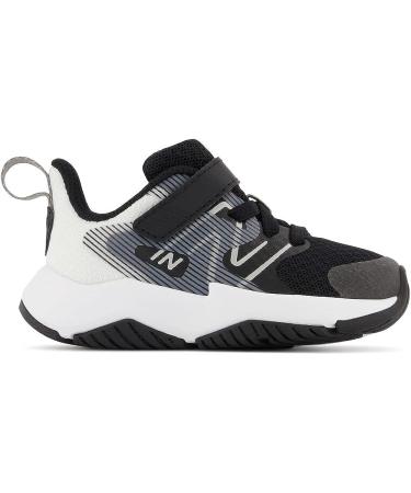 New Balance Toddler Rave V2 Hook and Loop Running Shoe - Size 7 Toddler, Black/White - Buy Online on GoSupps.com